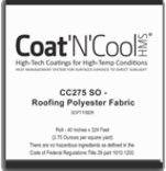Coat 'N' Cool CC275 SO - Roofing Polyester Fabric